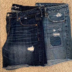 Two pair of American Eagle shorts